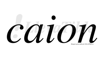¿Lleva tilde caion? | LlevaTilde.es
