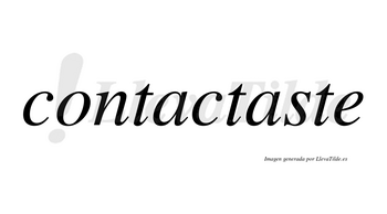 Contactaste no lleva tilde con vocal tónica en la segunda «a»