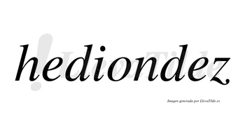 Hediondez  no lleva tilde con vocal tónica en la segunda «e»