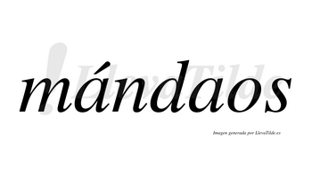 Mándaos  lleva tilde con vocal tónica en la primera «a»