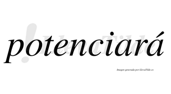 Potenciará  lleva tilde con vocal tónica en la segunda «a»