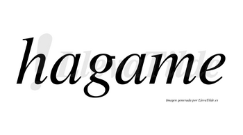 Hagame no lleva tilde con vocal tónica en la segunda «a»
