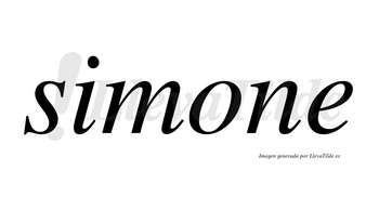Simone no lleva tilde con vocal tónica en la «o»