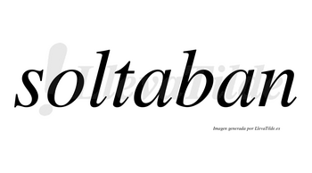 Soltaban no lleva tilde con vocal tónica en la primera «a»