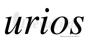 Urios no lleva tilde con vocal tónica en la «u»