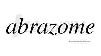 Abrazome  no lleva tilde con vocal tónica en la «o»