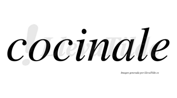 Cocinale  no lleva tilde con vocal tónica en la «a»