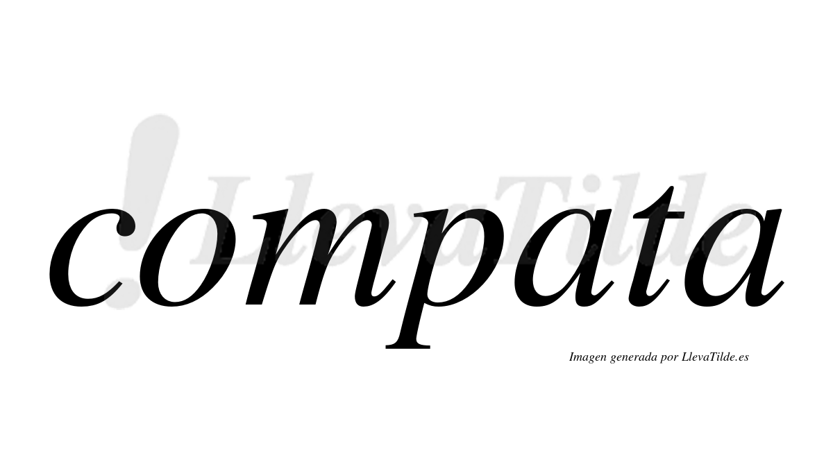 ¿Lleva tilde compata? | LlevaTilde.es