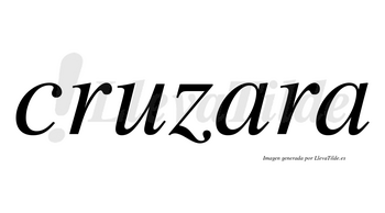 Cruzara no lleva tilde con vocal tónica en la primera «a»