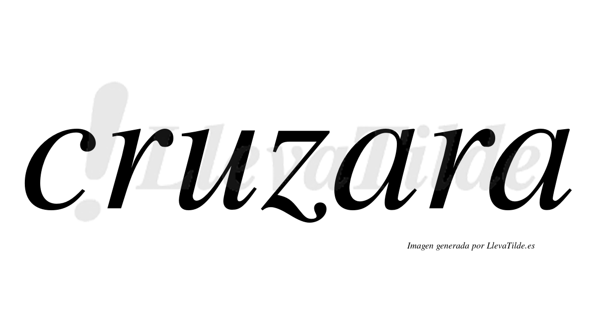Cruzara  no lleva tilde con vocal tónica en la primera «a»