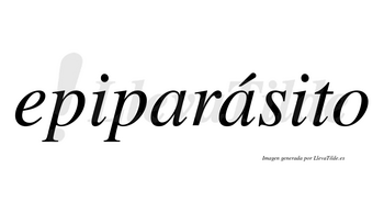 Epiparásito  lleva tilde con vocal tónica en la segunda «a»