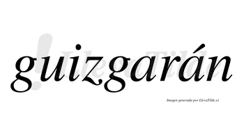 Guizgarán  lleva tilde con vocal tónica en la segunda «a»