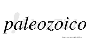 Paleozoico  no lleva tilde con vocal tónica en la segunda «o»