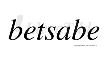 Betsabe  no lleva tilde con vocal tónica en la «a»