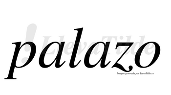 Palazo  no lleva tilde con vocal tónica en la segunda «a»