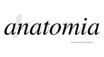 Anatomia no lleva tilde con vocal tónica en la «o»