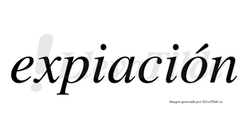 Expiación  lleva tilde con vocal tónica en la «o»