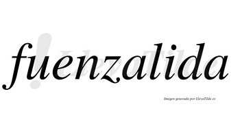 Fuenzalida  no lleva tilde con vocal tónica en la «i»