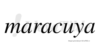 Maracuya no lleva tilde con vocal tónica en la «u»