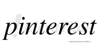 Pinterest no lleva tilde con vocal tónica en la segunda «e»