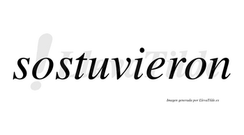 Sostuvieron no lleva tilde con vocal tónica en la «e»
