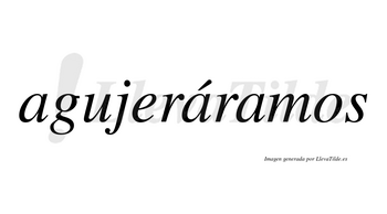 Agujeráramos  lleva tilde con vocal tónica en la segunda «a»