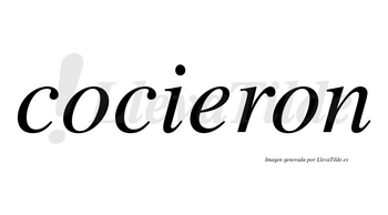Cocieron no lleva tilde con vocal tónica en la «e»