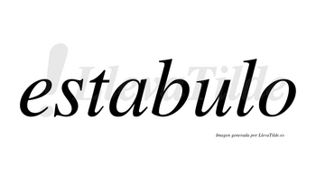 Estabulo  no lleva tilde con vocal tónica en la «u»