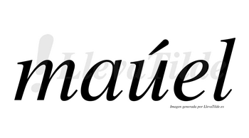 Maúel  lleva tilde con vocal tónica en la «u»