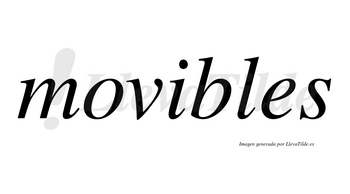 Movibles no lleva tilde con vocal tónica en la «i»