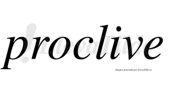 Proclive no lleva tilde con vocal tónica en la «i»