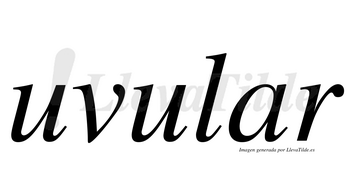 ¿Lleva tilde uvular? | LlevaTilde.es