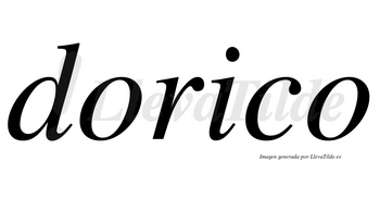 Dorico no lleva tilde con vocal tónica en la «i»