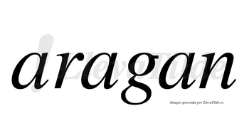 Aragan no lleva tilde con vocal tónica en la segunda «a»