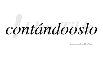 Contándooslo  lleva tilde con vocal tónica en la «a»