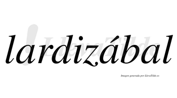 Lardizábal  lleva tilde con vocal tónica en la segunda «a»