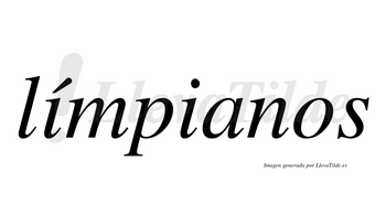 Límpianos  lleva tilde con vocal tónica en la primera «i»