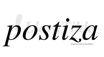 Postiza  no lleva tilde con vocal tónica en la «i»