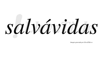 Salvávidas  lleva tilde con vocal tónica en la segunda «a»