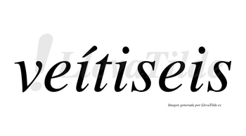 Veítiseis  lleva tilde con vocal tónica en la primera «i»