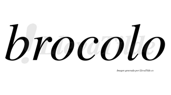 Brocolo  no lleva tilde con vocal tónica en la segunda «o»