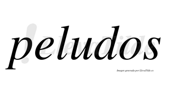 Peludos no lleva tilde con vocal tónica en la «u»