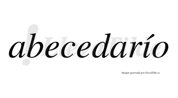 Abecedarío lleva tilde con vocal tónica en la «i»