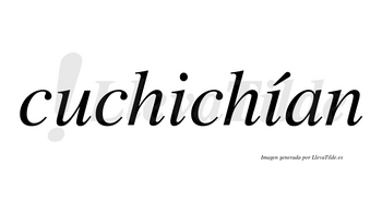 Cuchichían  lleva tilde con vocal tónica en la segunda «i»