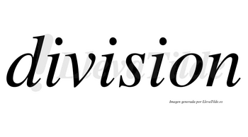 Division no lleva tilde con vocal tónica en la segunda «i»