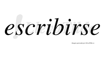 Escribirse  no lleva tilde con vocal tónica en la segunda «i»