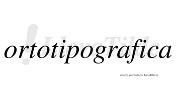 Ortotipografica  no lleva tilde con vocal tónica en la segunda «i»