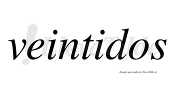 Veintidos no lleva tilde con vocal tónica en la segunda «i»