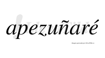 Apezuñaré  lleva tilde con vocal tónica en la segunda «e»