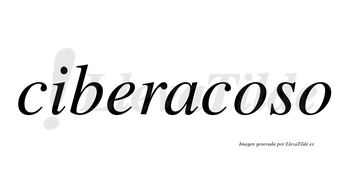 Ciberacoso no lleva tilde con vocal tónica en la primera «o»